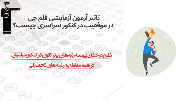 تاثیر آزمون آزمایشی در موفقیت در کنکور سراسری